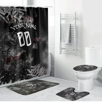 Personalized California West Coast Graffiti Bathroom Set Urban Los Angeles Street Art - Hollywood LAX