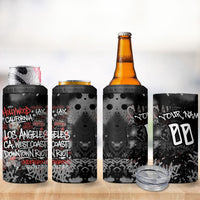 Personalized California West Coast Graffiti 4 in 1 Can Cooler Tumbler Urban Los Angeles Street Art - Hollywood LAX