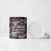 Personalized California West Coast Graffiti Ceramic Mug Urban Los Angeles Street Art - Hollywood LAX