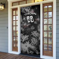 Personalized California West Coast Graffiti Door Cover Urban Los Angeles Street Art - Hollywood LAX