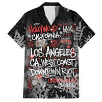 Personalized California West Coast Graffiti Hawaiian Shirt Urban Los Angeles Street Art - Hollywood LAX