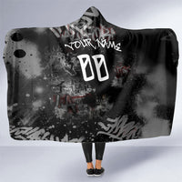 Personalized California West Coast Graffiti Hooded Blanket Urban Los Angeles Street Art - Hollywood LAX