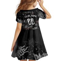 Personalized California West Coast Graffiti Kid Short Sleeve Dress Urban Los Angeles Street Art - Hollywood LAX