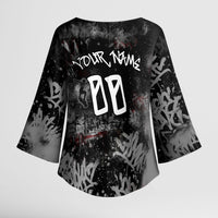 Personalized California West Coast Graffiti Kimono Sleeve Blouse Urban Los Angeles Street Art - Hollywood LAX