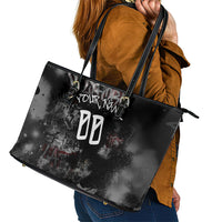 Personalized California West Coast Graffiti Leather Tote Bag Urban Los Angeles Street Art - Hollywood LAX