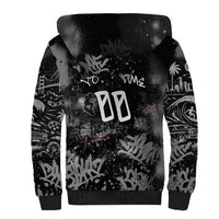 Personalized California West Coast Graffiti Sherpa Hoodie Urban Los Angeles Street Art - Hollywood LAX