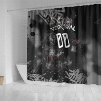 Personalized California West Coast Graffiti Shower Curtain Urban Los Angeles Street Art - Hollywood LAX