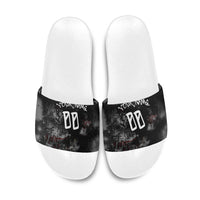 Personalized California West Coast Graffiti Slide Sandals Urban Los Angeles Street Art - Hollywood LAX