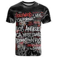 Personalized California West Coast Graffiti T Shirt Urban Los Angeles Street Art - Hollywood LAX