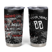 Personalized California West Coast Graffiti Tumbler Cup Urban Los Angeles Street Art - Hollywood LAX