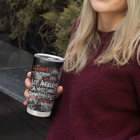 Personalized California West Coast Graffiti Tumbler Cup Urban Los Angeles Street Art - Hollywood LAX