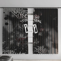 Personalized California West Coast Graffiti Window Curtain Urban Los Angeles Street Art - Hollywood LAX
