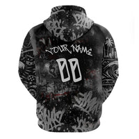 Personalized California West Coast Graffiti Zip Hoodie Urban Los Angeles Street Art - Hollywood LAX