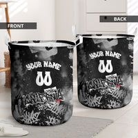 Personalized California Street Graffiti Laundry Basket Monochrome Urban Streetwear - Phoenix Bird - West Coast Riot