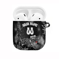 Personalized California Street Graffiti AirPods Case Monochrome Urban Streetwear - Phoenix Bird - West Coast Riot