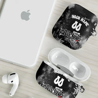 Personalized California Street Graffiti AirPods Case Monochrome Urban Streetwear - Phoenix Bird - West Coast Riot