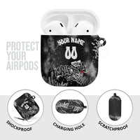 Personalized California Street Graffiti AirPods Case Monochrome Urban Streetwear - Phoenix Bird - West Coast Riot