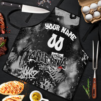 Personalized California Street Graffiti Apron Monochrome Urban Streetwear - Phoenix Bird - West Coast Riot