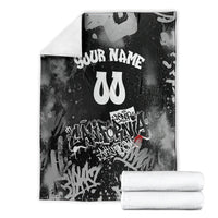 Personalized California Street Graffiti Blanket Monochrome Urban Streetwear - Phoenix Bird - West Coast Riot