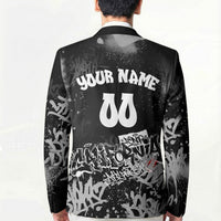 Personalized California Street Graffiti Blazer Monochrome Urban Streetwear - Phoenix Bird - West Coast Riot