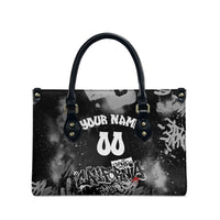 Personalized California Street Graffiti Leather Bag Monochrome Urban Streetwear - Phoenix Bird - West Coast Riot
