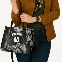Personalized California Street Graffiti Leather Bag Monochrome Urban Streetwear - Phoenix Bird - West Coast Riot
