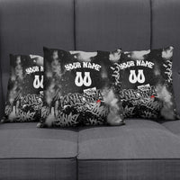 Personalized California Street Graffiti Pillow Cover Monochrome Urban Streetwear - Phoenix Bird - West Coast Riot