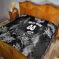Personalized California Street Graffiti Quilt Monochrome Urban Streetwear - Phoenix Bird - West Coast Riot