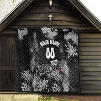 Personalized California Street Graffiti Quilt Monochrome Urban Streetwear - Phoenix Bird - West Coast Riot
