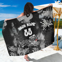 Personalized California Street Graffiti Sarong Monochrome Urban Streetwear - Phoenix Bird - West Coast Riot