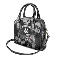 Personalized California Street Graffiti Shoulder Handbag Monochrome Urban Streetwear - Phoenix Bird - West Coast Riot