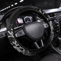 California Street Graffiti Steering Wheel Cover Monochrome Urban Streetwear - Phoenix Bird - West Coast Riot