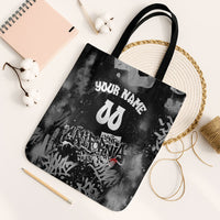 Personalized California Street Graffiti Tote Bag Monochrome Urban Streetwear - Phoenix Bird - West Coast Riot