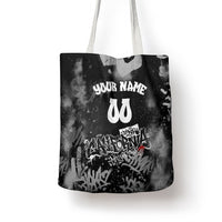 Personalized California Street Graffiti Tote Bag Monochrome Urban Streetwear - Phoenix Bird - West Coast Riot