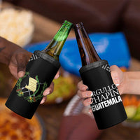 Guatemala National Emblem 4 in 1 Can Cooler Tumbler with Mayan Pattern and Orgullo Chapin Quote Design - Wonder Print Shop