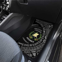 Guatemala National Emblem Car Mats with Mayan Pattern and Orgullo Chapin Quote Design - Wonder Print Shop