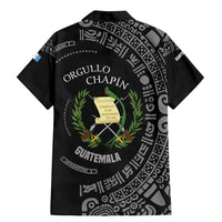 Guatemala National Emblem Family Matching Mermaid Dress and Hawaiian Shirt with Mayan Pattern and Orgullo Chapin Quote Design - Wonder Print Shop