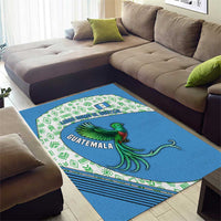 Guatemala Quetzal Bird Area Rug with Tribal Motif and Libre Como El Quetzal Design - Wonder Print Shop