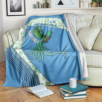 Guatemala Quetzal Bird Blanket with Tribal Motif and Libre Como El Quetzal Design - Wonder Print Shop