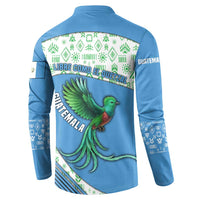 Guatemala Quetzal Bird Button Sweatshirt with Tribal Motif and Libre Como El Quetzal Design - Wonder Print Shop