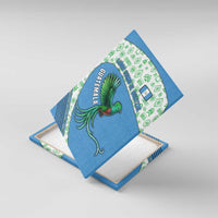 Guatemala Quetzal Bird Canvas Wall Art with Tribal Motif and Libre Como El Quetzal Design - Wonder Print Shop