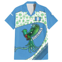 Guatemala Quetzal Bird Family Matching Off The Shoulder Long Sleeve Dress and Hawaiian Shirt with Tribal Motif and Libre Como El Quetzal Design - Wonder Print Shop