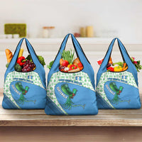 Guatemala Quetzal Bird Grocery Bag with Tribal Motif and Libre Como El Quetzal Design - Wonder Print Shop
