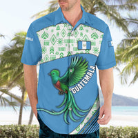 Guatemala Quetzal Bird Hawaiian Shirt with Tribal Motif and Libre Como El Quetzal Design - Wonder Print Shop