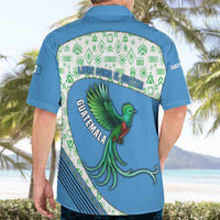 Guatemala Quetzal Bird Hawaiian Shirt with Tribal Motif and Libre Como El Quetzal Design - Wonder Print Shop