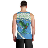 Guatemala Quetzal Bird Men Tank Top with Tribal Motif and Libre Como El Quetzal Design - Wonder Print Shop