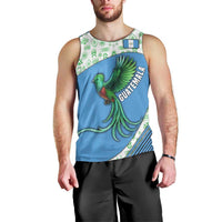Guatemala Quetzal Bird Men Tank Top with Tribal Motif and Libre Como El Quetzal Design - Wonder Print Shop
