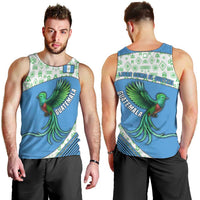 Guatemala Quetzal Bird Men Tank Top with Tribal Motif and Libre Como El Quetzal Design - Wonder Print Shop