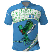 Guatemala Quetzal Bird Polo Shirt with Tribal Motif and Libre Como El Quetzal Design - Wonder Print Shop