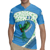 Guatemala Quetzal Bird Rugby Jersey with Tribal Motif and Libre Como El Quetzal Design - Wonder Print Shop
